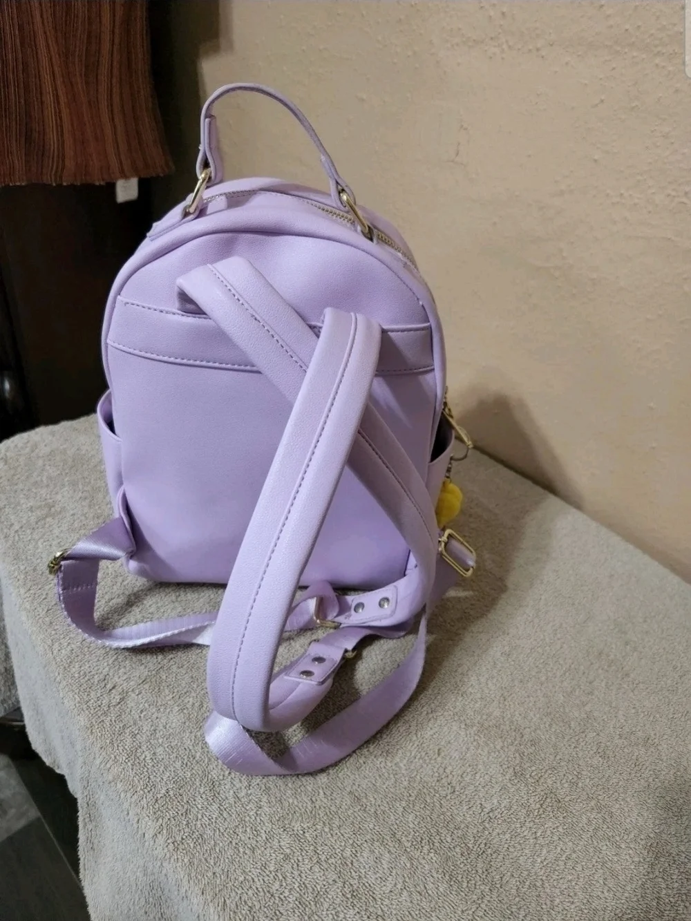 Loungefly Kids Lavender Rapunzel Floral Mini Backpack with Charm